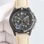 Breitling Avenger Chronograph Steel Case 44mm 7750 Movement Black/Blue/Yellow Dial Men Watch